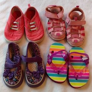 Toddler Summer Shoes Lot Size 6c